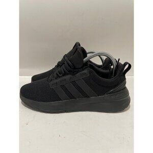 ADIDAS MENS RACER TR23 ALL BLACK RUNNING LOW TOP LACE UP SHOES SIZE 7 WOMENS 8.5